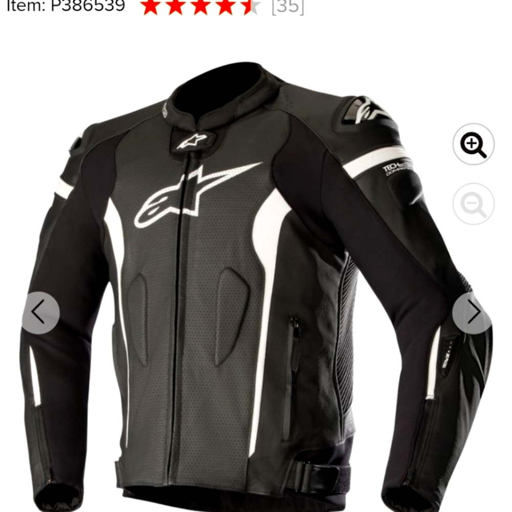 Alpinestars Missile Air Leather Jacket for  Tech Air Race